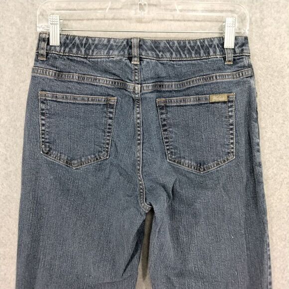 Woolrich Womens Blue Jeans Size 6 Petite x 26 Medium Wash Bootcut Denim - Picture 8 of 10